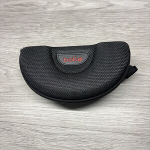 Bolle Sunglasses Case Black Semi-Hard Protective Clamshell with Red Logo